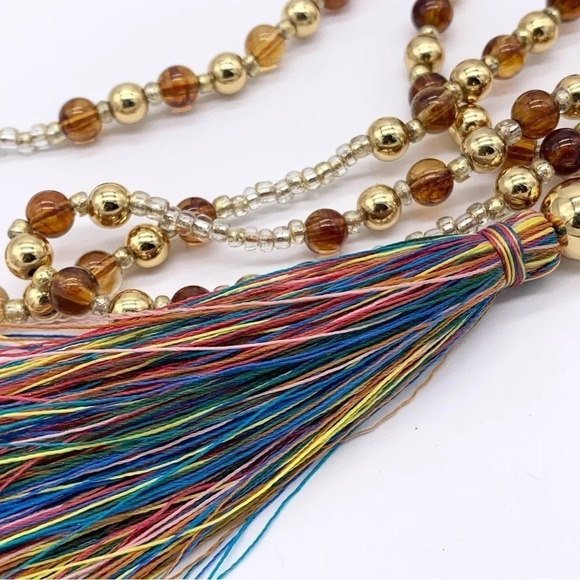 J. Crew Beaded Tassel Necklace - Picture 3 of 4